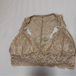 Lace Bralette in Tan